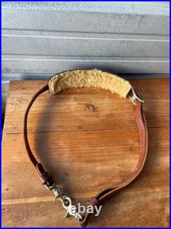 Vintage Bianchi #70 Cobra Stitched Sheep Backed Leather Rifle Sling