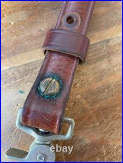 Vintage Bianchi #70 Cobra Stitched Sheep Backed Leather Rifle Sling