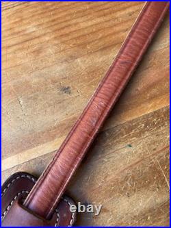 Vintage Bianchi #70 Cobra Stitched Sheep Backed Leather Rifle Sling