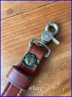 Vintage Bianchi #70 Cobra Stitched Sheep Backed Leather Rifle Sling