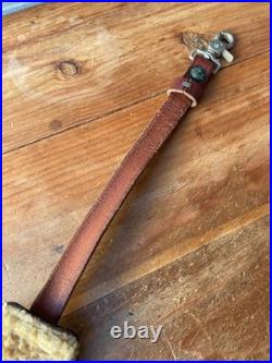 Vintage Bianchi #70 Cobra Stitched Sheep Backed Leather Rifle Sling