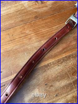 Vintage Bianchi #70 Cobra Stitched Sheep Backed Leather Rifle Sling