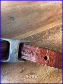 Vintage Bianchi #70 Cobra Stitched Sheep Backed Leather Rifle Sling