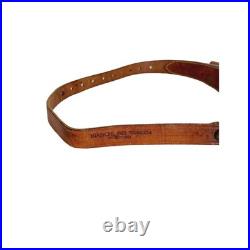 Vintage Bianchi Cobra #65 Tooled Leather Rifle Sling Shell Pouch Strap Holder