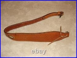 Vintage Bianchi Cobra Grande #73 Leather Sling Fleece Lined 1 Sling Swivels