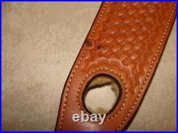 Vintage Bianchi Cobra Grande #73 Leather Sling Fleece Lined 1 Sling Swivels