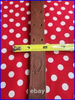 Vintage Brauer Bros Narrow 11 Leather Buckle Rifle Sling Period Rifle Sling