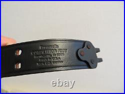 Vintage Brownells USA Competition Black Leather Rifle Sling Nos Nice