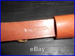 Vintage Collectible Winchester Brand Leather Sling Rifle Rifles Gun VG shape
