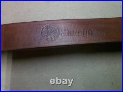 Vintage Factory Savage Arms Leather Rifle Strap/Sling