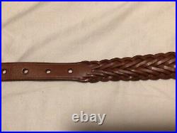 Vintage Galco Braided Leather Cobra Rifle Sling