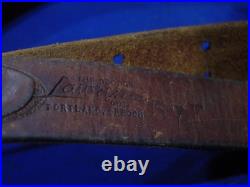 Vintage George Lawrence #57 F Brown Leather Rifle Sling 1 wide Portland Oregon