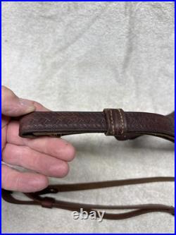 Vintage George Lawrence #5 Brown Leather Rifle Sling EXTRAS