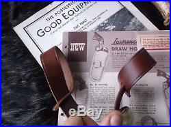 Vintage George Lawrence #6 Brown Leather Shearling Padded Rifle / Shotgun Sling