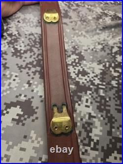 Vintage Hunter 200 1 1/4 Leather Buckle Rifle Sling 200-1.25 With Swivels