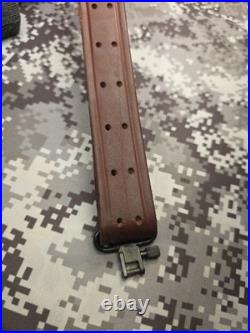Vintage Hunter 200 1 1/4 Leather Buckle Rifle Sling 200-1.25 With Swivels
