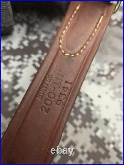 Vintage Hunter 200 1 1/4 Leather Buckle Rifle Sling 200-1.25 With Swivels