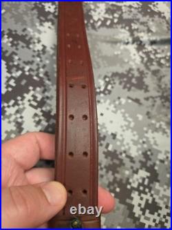 Vintage Hunter 200 1 1/4 Leather Buckle Rifle Sling 200-1.25 With Swivels