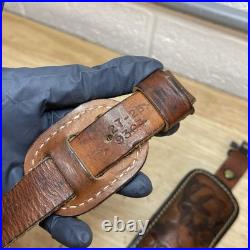 Vintage Hunter 9303 Buck Embossed Tooled Leather Padded Gun Rifle Sling 27-25