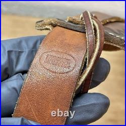 Vintage Hunter 9303 Buck Embossed Tooled Leather Padded Gun Rifle Sling 27-25