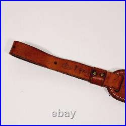 Vintage Hunter Deer Acorn Leather Tooled Padded Rifle Shotgun Gun Sling