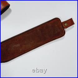 Vintage Hunter Deer Acorn Leather Tooled Padded Rifle Shotgun Gun Sling