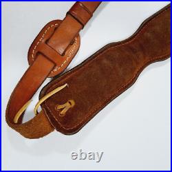 Vintage Hunter Deer Acorn Leather Tooled Padded Rifle Shotgun Gun Sling