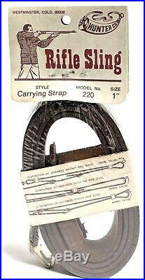 Vintage Hunter Leather Rifle Sling 220 1 Sling Carrying Strap (#5609)