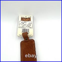 Vintage Hunter Leather Tooled Rifle Sling Deer Acorns Model 727025 NEW w Tag USA