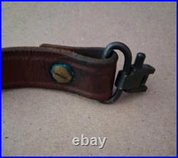 Vintage Hunter Military Shooting Leather Rifle Sling Chestnut