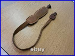 Vintage Hunter Rifle Deer Padded Sling Acorn/ Big Buck Etched Tool Leather Used