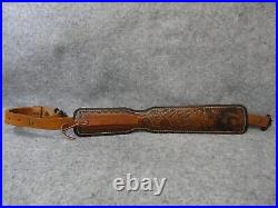 Vintage Hunter Rifle Sling Deer and Acorn in Foliage Vintage Hunter Rifle Sling Deer and Acorn in Foliage