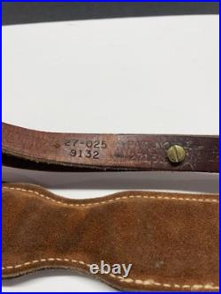 Vintage Hunter Rifle Sling Deer and Acorn in Foliage Tooled Leather Vintage Hunter Rifle Sling Deer and Acorn in Foliage Tooled Leather