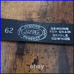 Vintage Jay-Pee Leather Rifle Sling 62 Basketweave Top Grain Bridle Cowhide USA