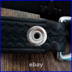 Vintage Jay-Pee Leather Rifle Sling 62 Basketweave Top Grain Bridle Cowhide USA