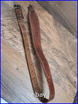 Vintage Kassinar Leather Cobra Rifle Sling With Swivels