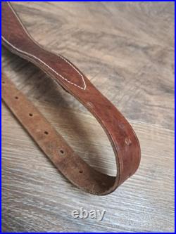 Vintage Kassinar Leather Cobra Rifle Sling With Swivels