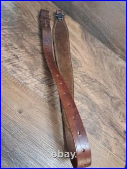 Vintage Kassinar Leather Cobra Rifle Sling With Swivels