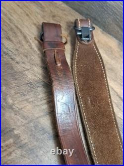 Vintage Kassinar Leather Cobra Rifle Sling With Swivels