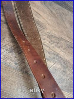 Vintage Kassinar Leather Cobra Rifle Sling With Swivels