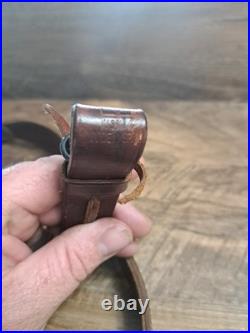 Vintage Kassinar Leather Cobra Rifle Sling With Swivels