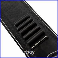Vintage Leather Ammo Holder Rifle Sling Adjustable for Hunting Gun Strap with Sw