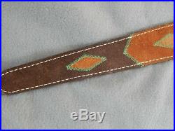Vintage Leather Native American Style Rifle Sling
