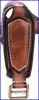Vintage Leather No Drill Rifle Sling Cheek Rest Buttstock Recoil Pad Hunting Gun