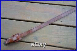 Vintage Leather Sling With Swivels Remington 700 Winchester 70 Marlin 336 391 1894