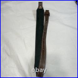 Vintage Leather WEATHERBY & Deer Head Hand Tooled Custom Rifle Sling 37
