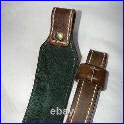 Vintage Leather WEATHERBY & Deer Head Hand Tooled Custom Rifle Sling 37
