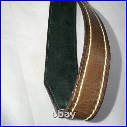 Vintage Leather WEATHERBY & Deer Head Hand Tooled Custom Rifle Sling 37
