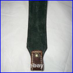 Vintage Leather WEATHERBY & Deer Head Hand Tooled Custom Rifle Sling 37