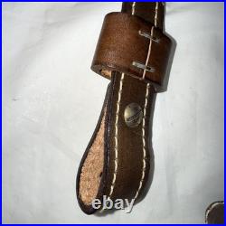 Vintage Leather WEATHERBY & Deer Head Hand Tooled Custom Rifle Sling 37